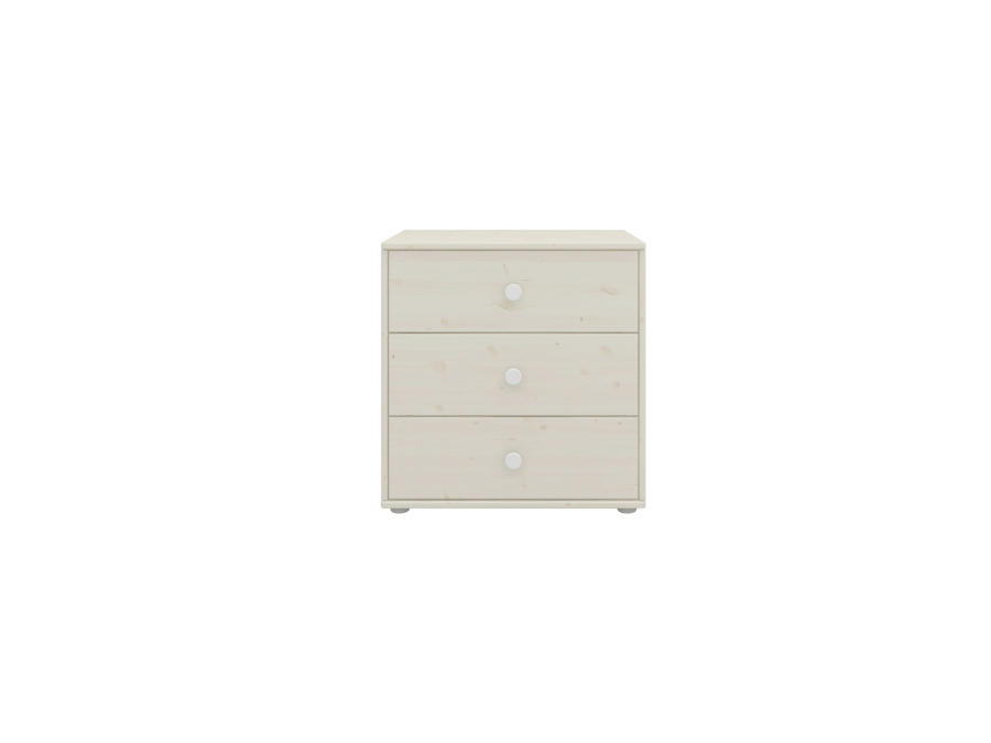 Flexa Classic ladekast met 3 laden whitewash / wit - Afbeelding 2