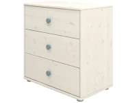 Flexa Classic ladekast met 3 laden whitewash / teal