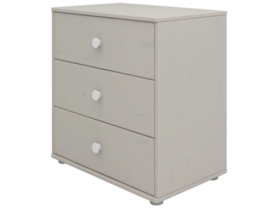 Flexa Classic ladekast met 3 laden greywash / wit