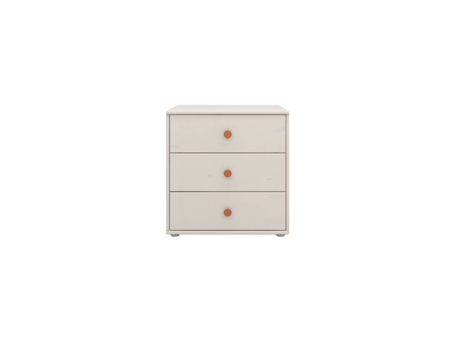 Flexa Classic ladekast met 3 laden greywash / blush - Afbeelding 2