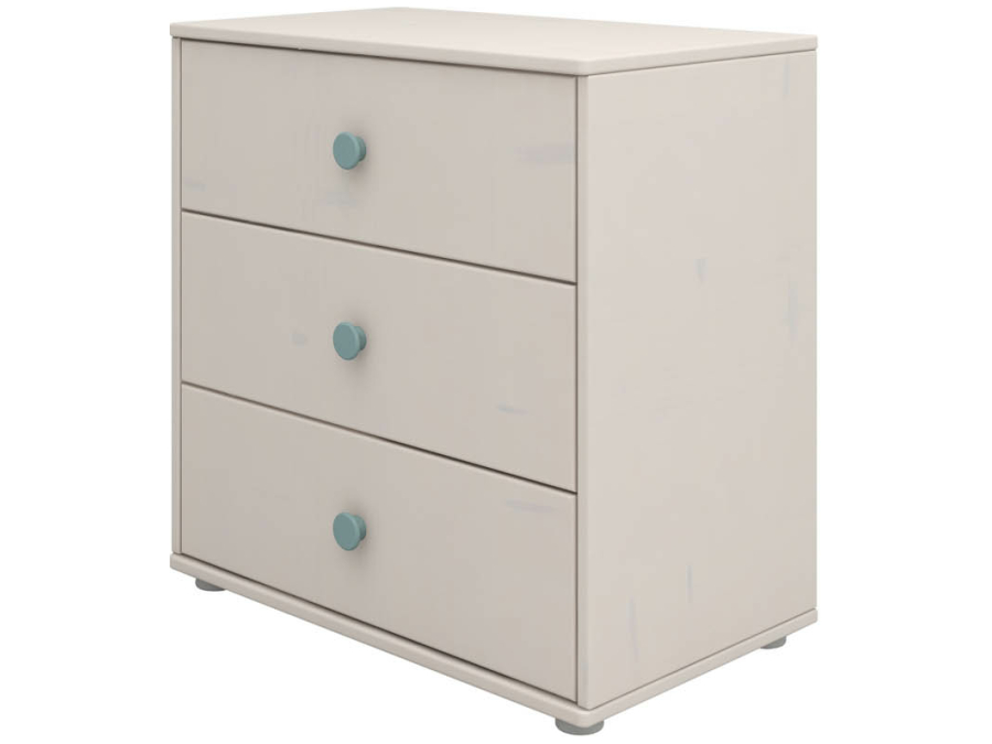 Flexa Classic ladekast met 3 laden greywash / teal