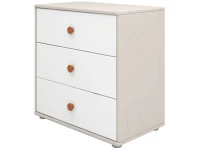 Flexa Classic ladekast met 3 laden greywash / wit / blush