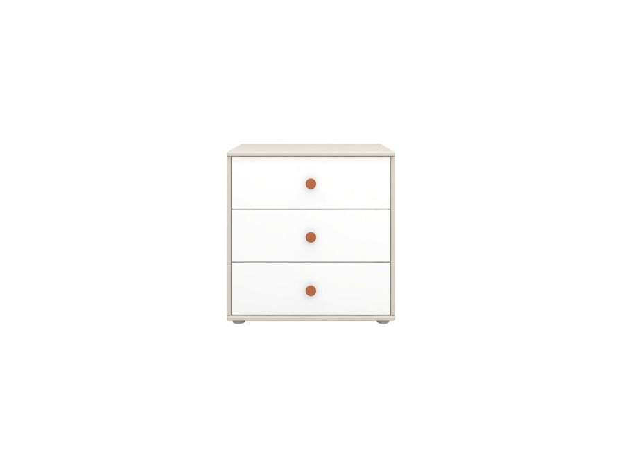 Flexa Classic ladekast met 3 laden greywash / wit / blush - Afbeelding 2