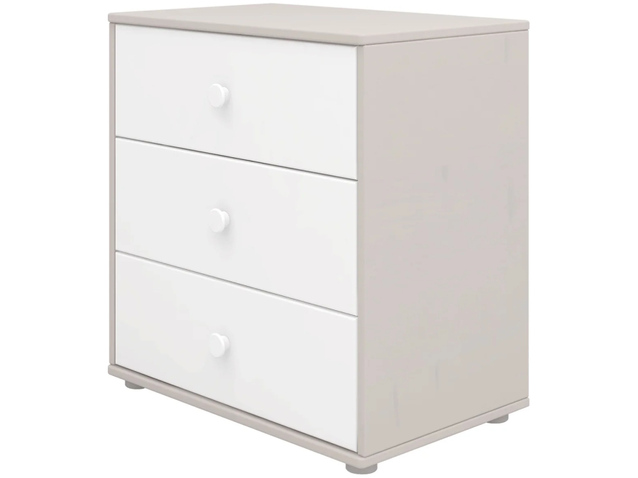Flexa Classic ladekast met 3 laden greywash / wit / wit