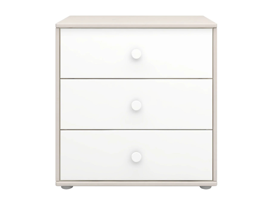 Flexa Classic ladekast met 3 laden greywash / wit / wit - Afbeelding 2