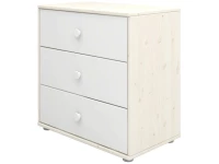 Flexa Classic ladekast met 3 laden whitewash / wit / wit