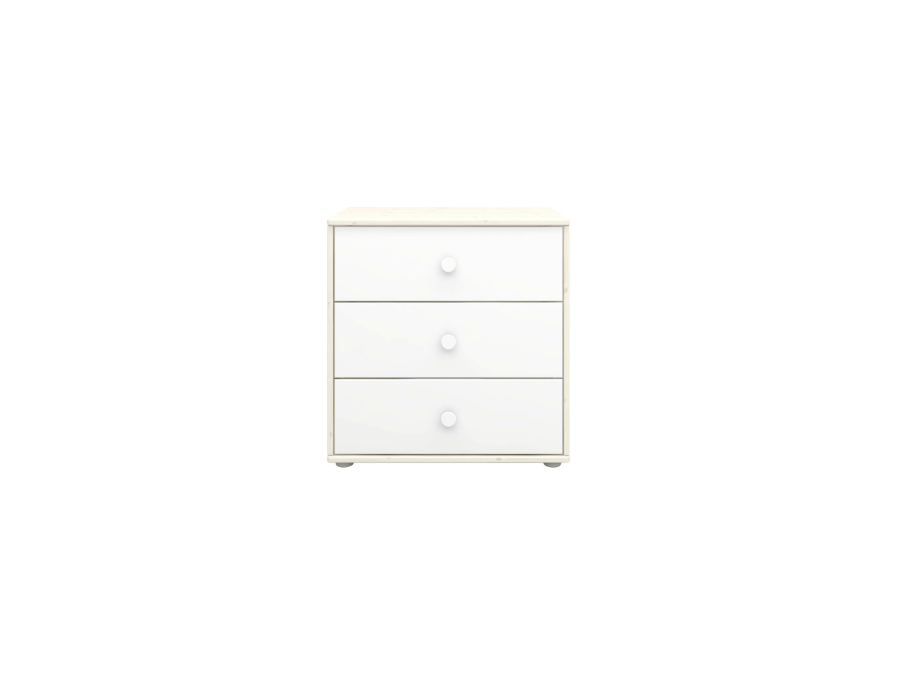 Flexa Classic ladekast met 3 laden whitewash / wit / wit - Afbeelding 2
