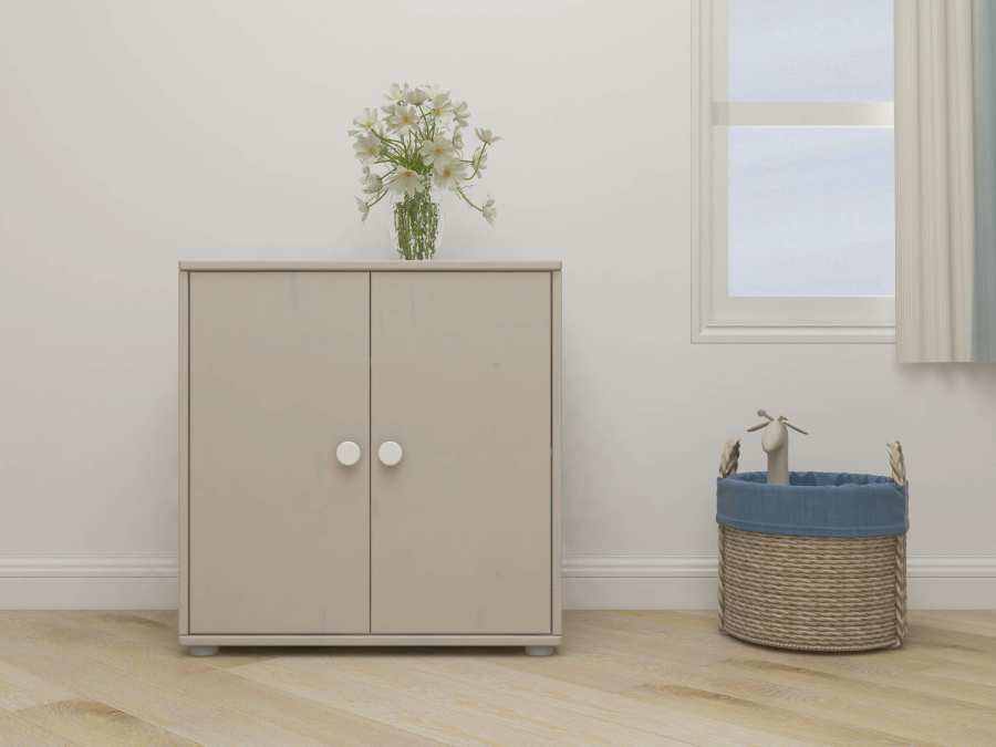 Flexa Classic kast met deuren greywash / wit - Afbeelding 5