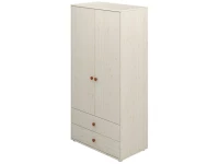 Flexa Classic 2-deurs kledingkast whitewash / blush