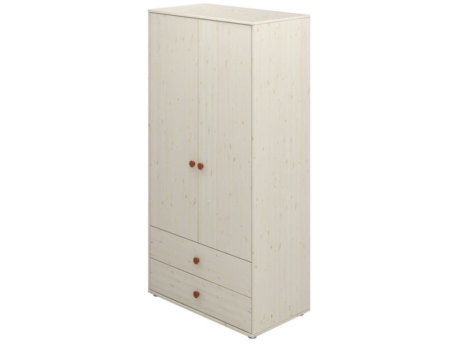 Flexa Classic 2-deurs kledingkast whitewash / blush