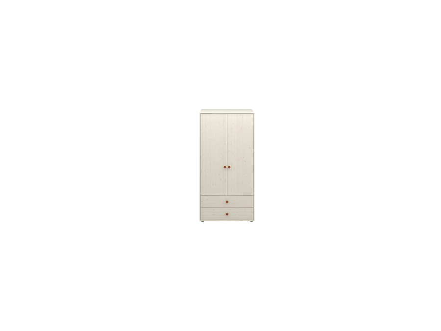Flexa Classic 2-deurs kledingkast whitewash / blush - Afbeelding 2