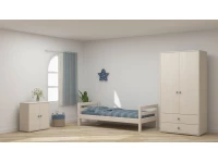 Flexa Classic 2-deurs kledingkast whitewash / teal - Afbeelding 6