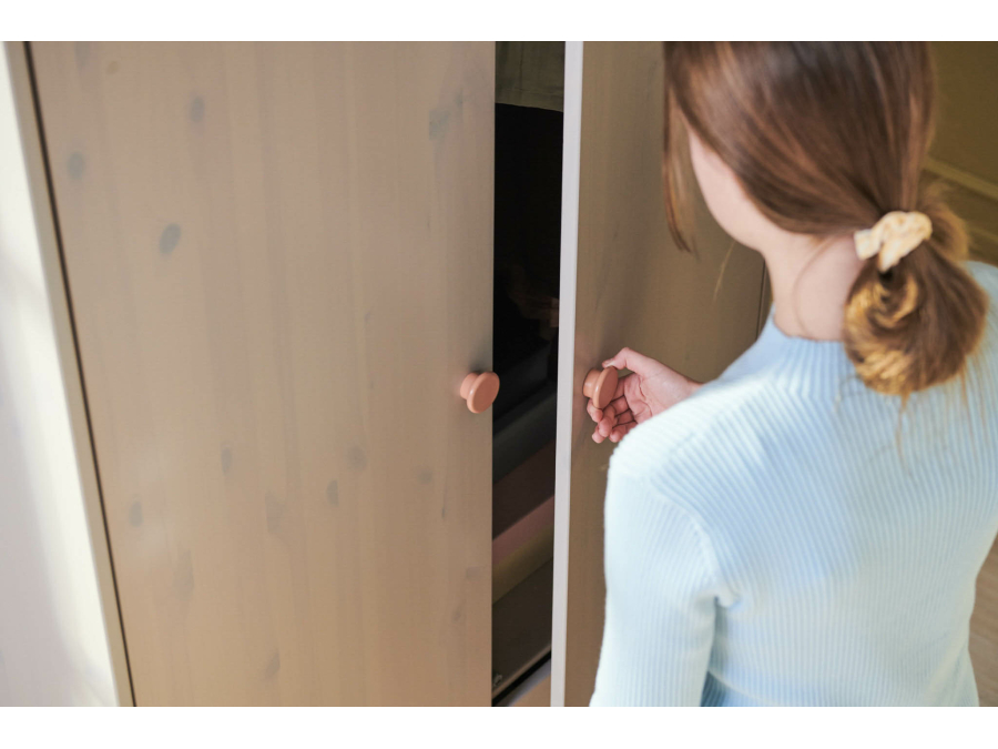 Flexa Classic 2-deurs kledingkast greywash / blush - Afbeelding 5