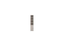 Flexa Classic boekenkast met 4 vakken en deur greywash / natural green - Afbeelding 2