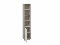 Flexa Classic boekenkast met 4 vakken en deur greywash / wit / teal - Afbeelding 4