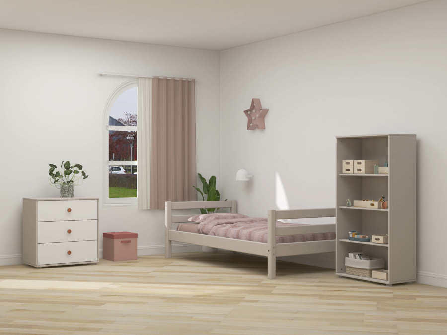 Flexa Classic boekenkast met 3 planken greywash - Afbeelding 5