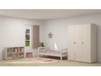Flexa Classic 3-deurs kledingkast whitewash / blush - Afbeelding 6