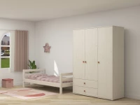 Flexa Classic 3-deurs kledingkast whitewash / blush - Afbeelding 5