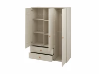 Flexa Classic 3-deurs kledingkast whitewash / blush - Afbeelding 4