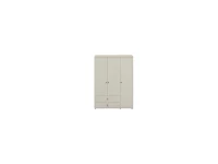 Flexa Classic 3-deurs kledingkast whitewash / natural green - Afbeelding 2