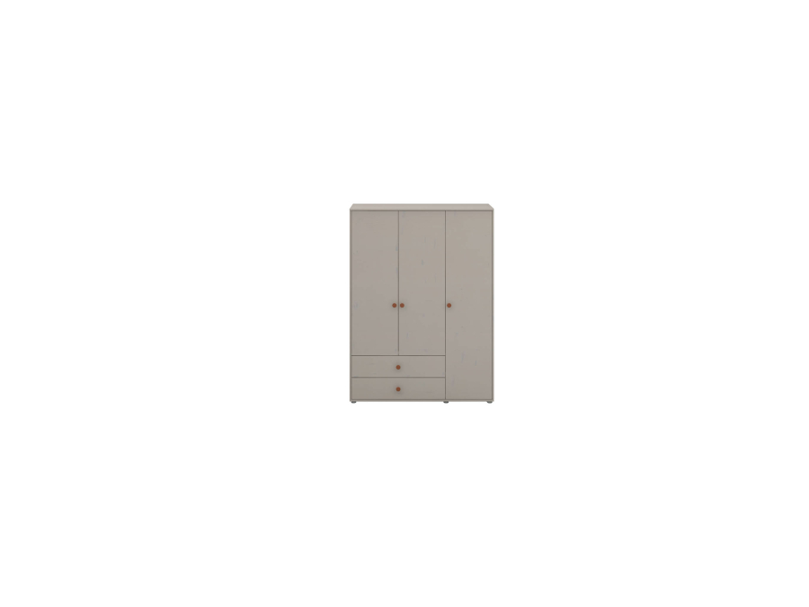 Flexa Classic 3-deurs kledingkast greywash / blush - Afbeelding 2