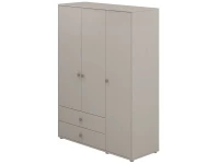 Flexa Classic 3-deurs kledingkast greywash / natural green