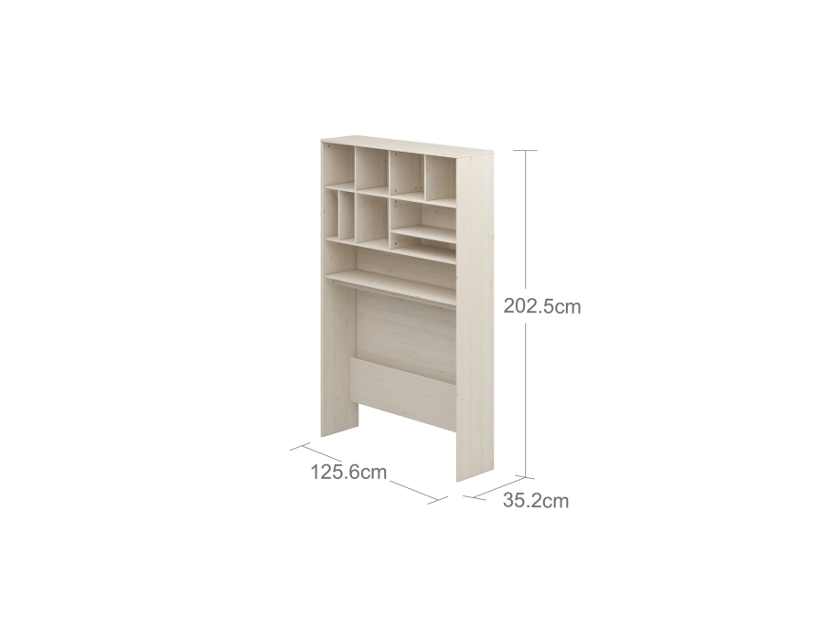 Flexa Classic boekenkast voor bureau whitewash - Afbeelding 3