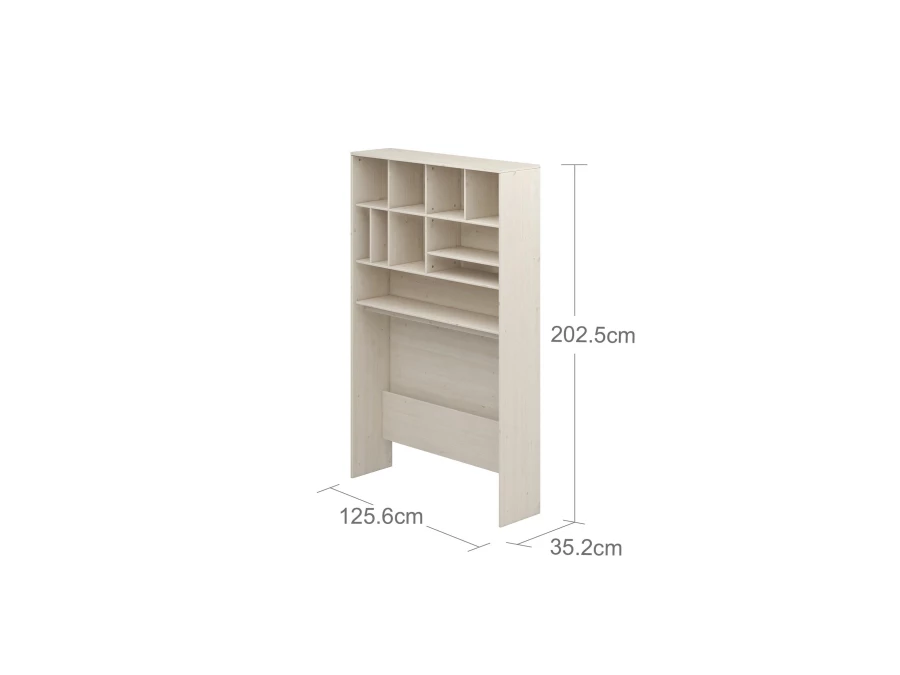 Flexa Classic boekenkast voor bureau whitewash - Afbeelding 3