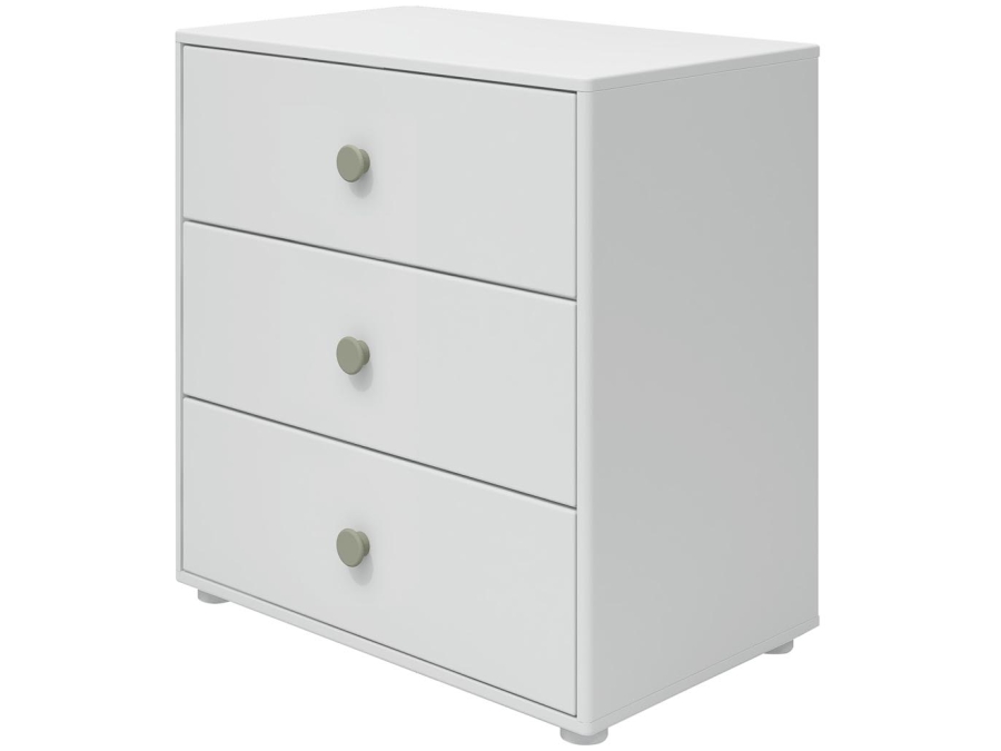 Flexa Roomie ladekast wit / natural green