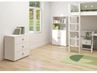 Flexa Roomie ladekast wit / natural green - Afbeelding 5