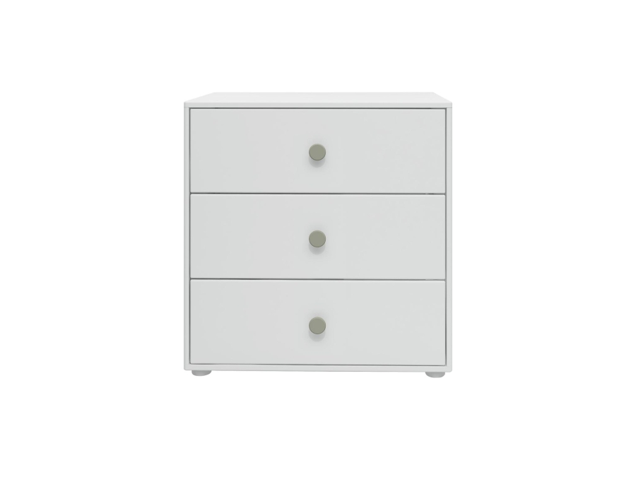Flexa Roomie ladekast wit / natural green - Afbeelding 2
