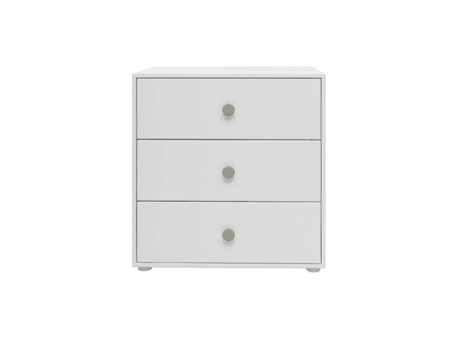 Flexa Roomie ladekast wit / natural green - Afbeelding 2