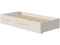 Flexa Classic onderschuifbed met 2 lades whitewash