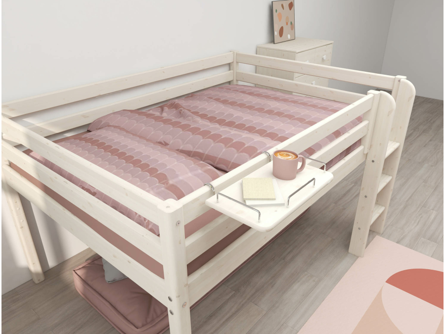 Flexa Classic bedtafel whitewash - Afbeelding 3