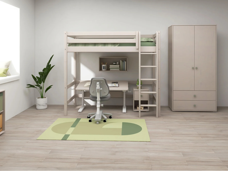 Flexa Classic in hoogte verstelbaar bureau greywash - Afbeelding 4