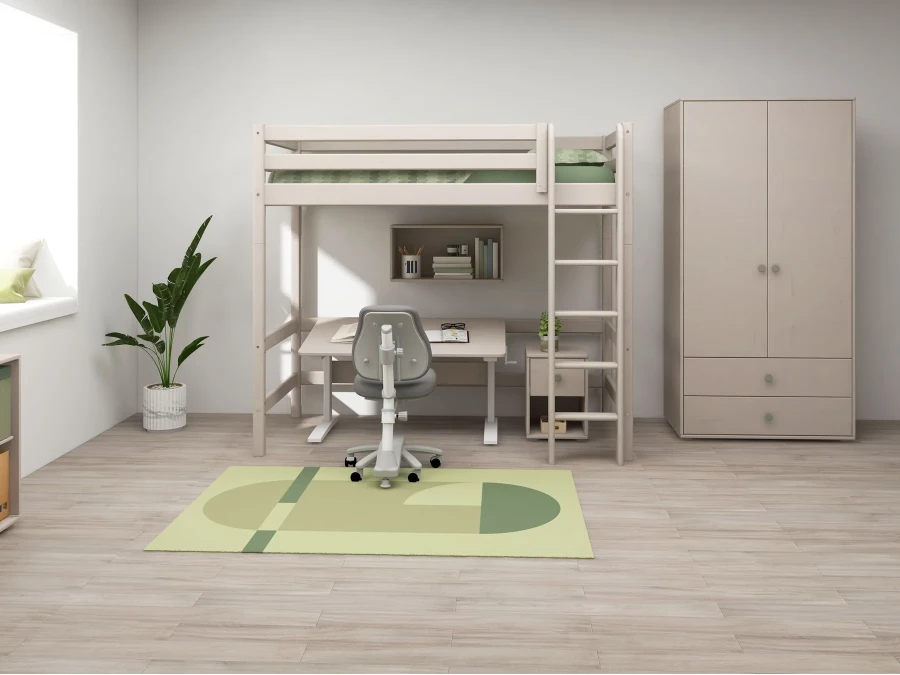 Flexa Classic in hoogte verstelbaar bureau greywash - Afbeelding 4