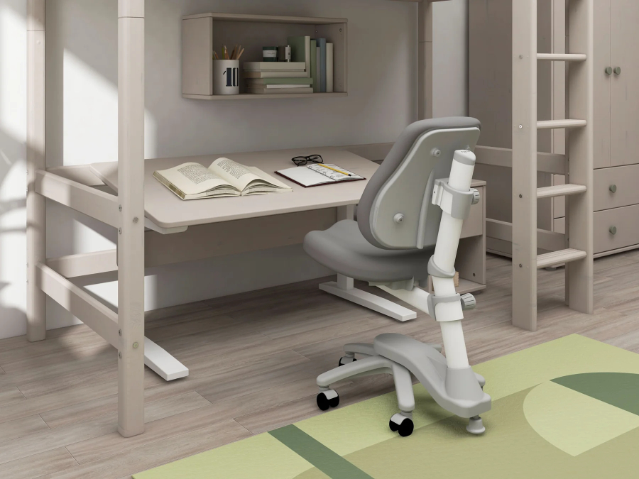 Flexa Classic in hoogte verstelbaar bureau greywash - Afbeelding 3