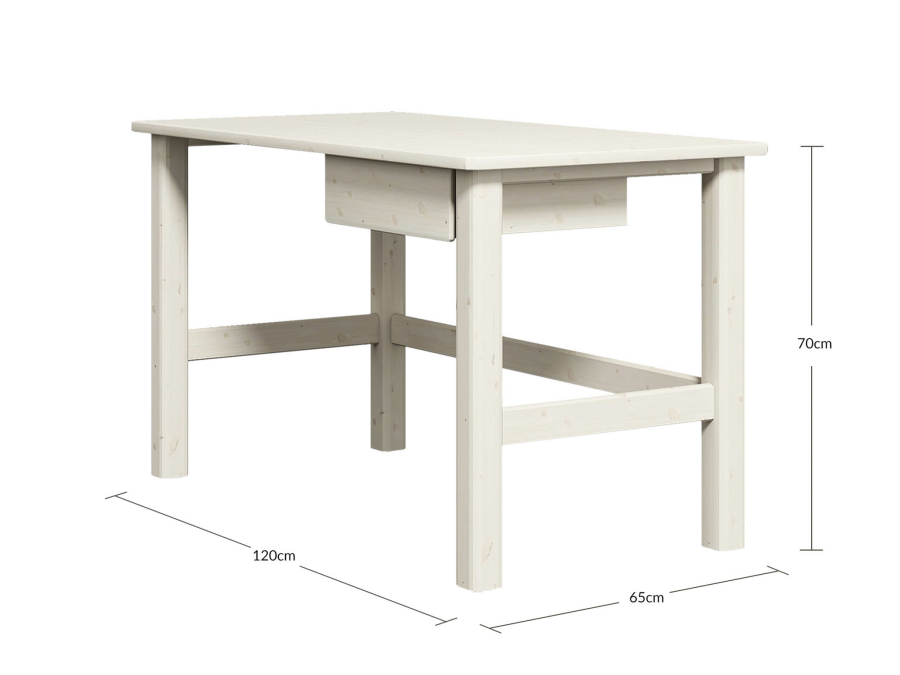 Flexa Classic bureau met lade whitewash - Afbeelding 3