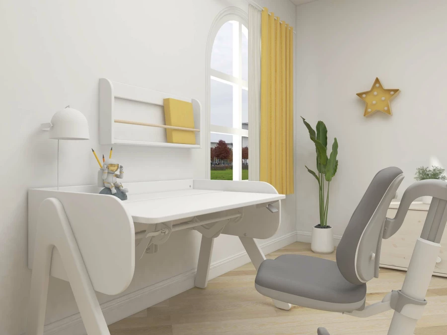 Flexa Study Woody kantelbaar bureau - wit - Afbeelding 6