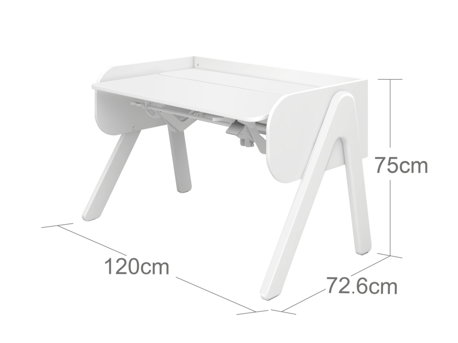 Flexa Study Woody kantelbaar bureau - wit - Afbeelding 4