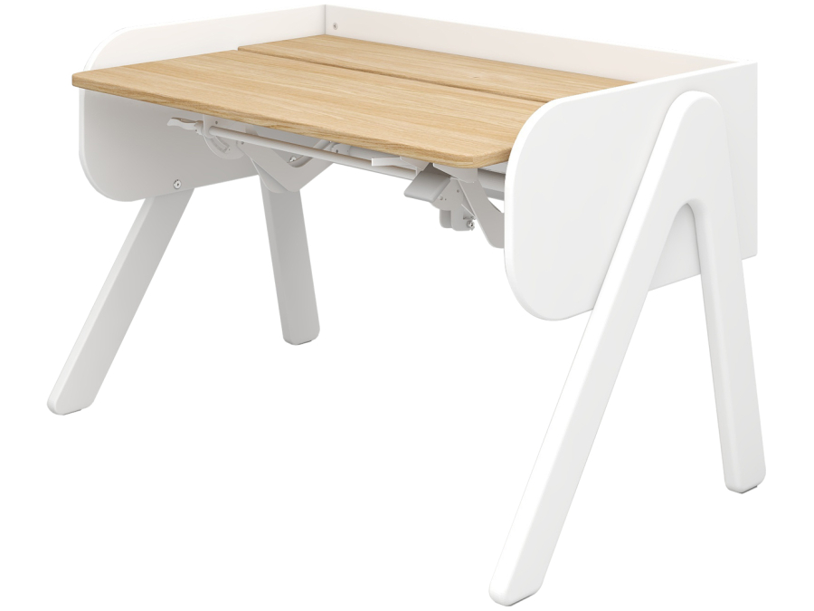 Flexa Study Woody kantelbaar bureau - wit / eiken