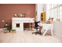 Flexa Study Woody kantelbaar bureau - wit / eiken - Afbeelding 6