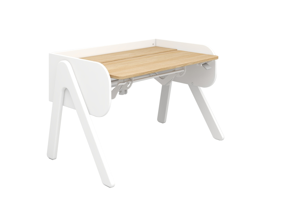 Flexa Study Woody kantelbaar bureau - wit / eiken - Afbeelding 3