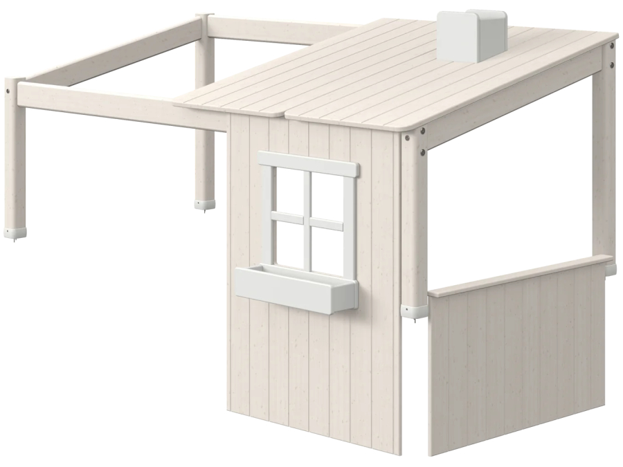 Flexa Classic 1/2 classic huisbed onderdelen whitewash / wit
