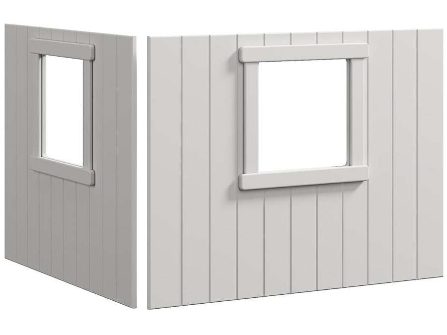 Flexa White Boomhut bedfronten, wit frame