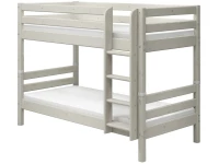 Flexa Classic stapelbed met rechte ladder 90x200 whitewash