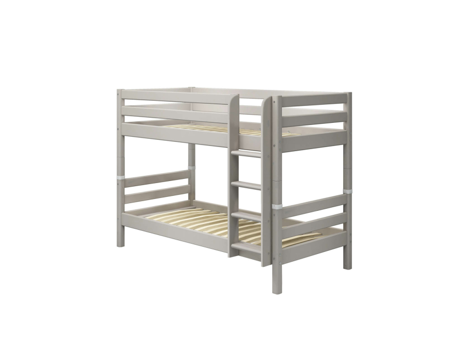 Flexa Classic stapelbed met rechte ladder 90x200 greywash - Afbeelding 3