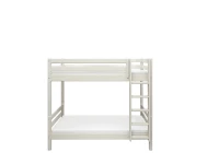 Flexa Classic stapelbed met extra hoogte en rechte ladder 90x200 whitewash - Afbeelding 2
