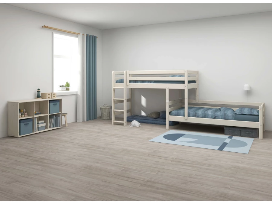 Flexa Classic hoekstapelbed 90x200 whitewash - Afbeelding 8
