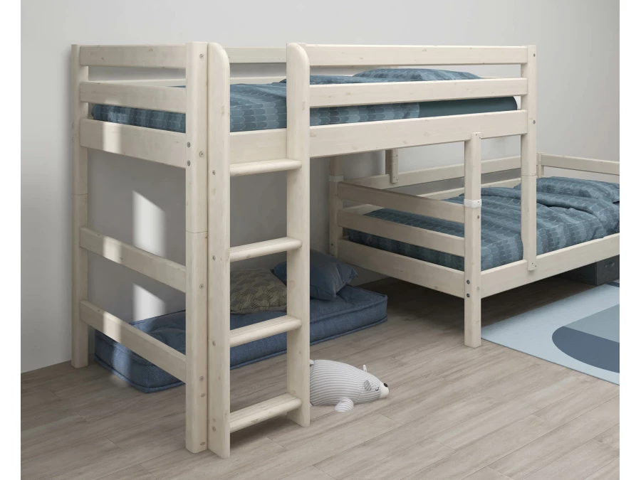 Flexa Classic hoekstapelbed 90x200 whitewash - Afbeelding 6